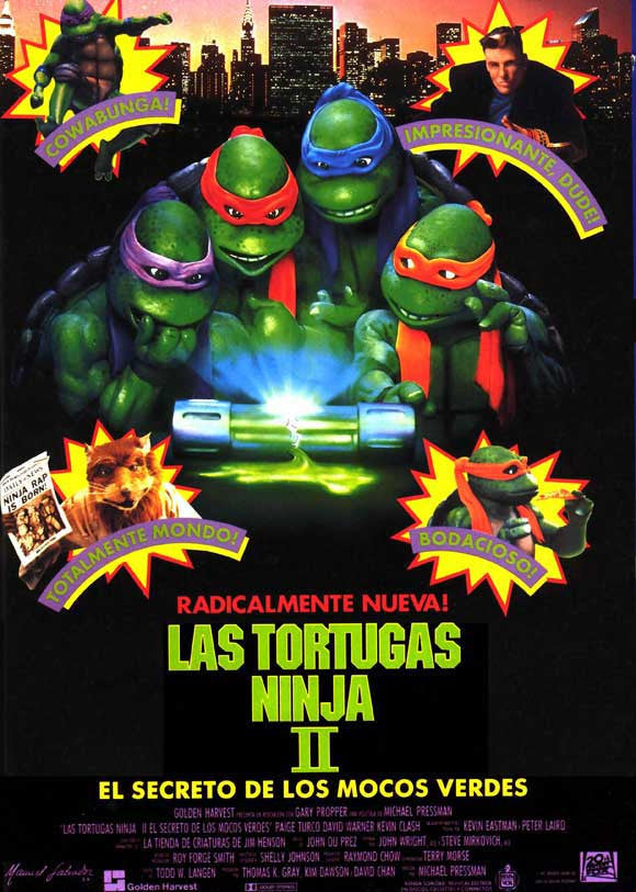 Teenage Mutant Ninja Turtles 2: The Secret of the Ooze Movie Poster Print (27x40)