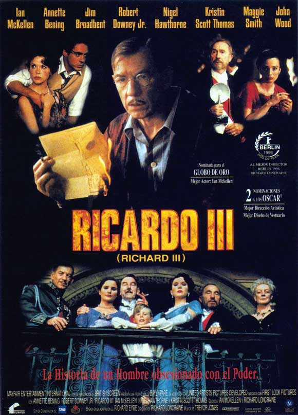 Richard III Movie Poster Print featuring classic theater imagery.