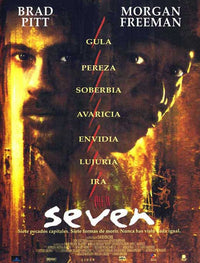 Seven Movie Poster Print showcasing a dark and intense theme.
