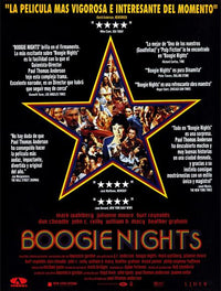 Boogie Nights Movie Poster Print showcasing vibrant retro art.