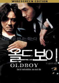Oldboy Movie Poster Print featuring iconic imagery from the film.