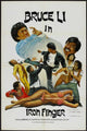 Bruce and the Iron Finger Movie Poster Print featuring cinematic art.