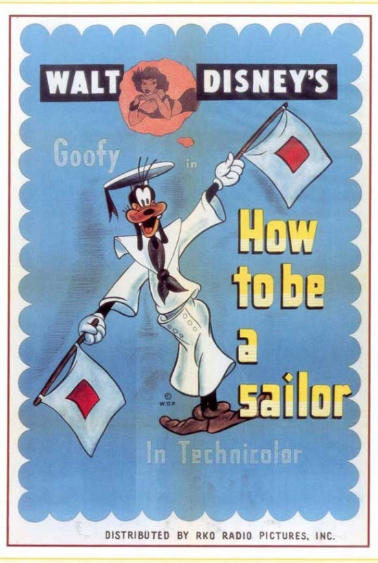How to Be a Sailor Movie Poster Print featuring nautical theme art.