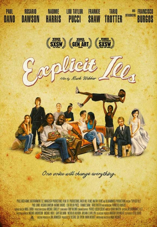Explicit Ills Movie Poster Print showcasing vibrant cinematic artwork.