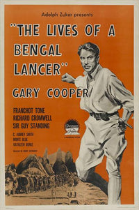 The Lives of a Bengal Lancer Movie Poster Print featuring bold imagery and vibrant colors.