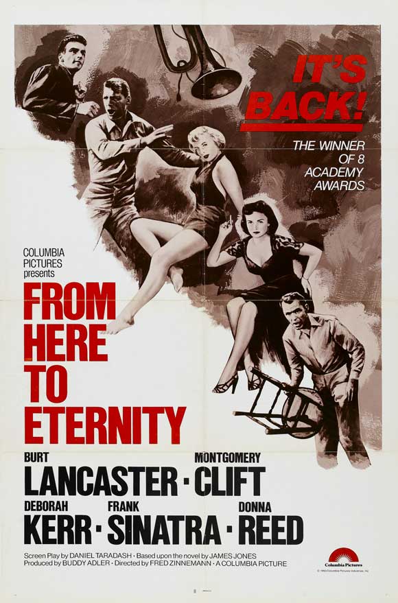 From Here to Eternity Movie Poster Print showcasing classic cinema art.