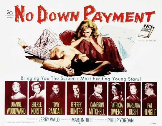 No Down Payment Movie Poster Print showcasing classic film imagery