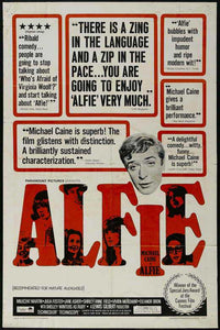 Alfie Movie Poster Print showcasing classic film art.