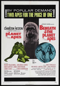 Planet of the Apes Movie Poster Print showcasing iconic film art.