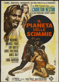 Planet of the Apes Movie Poster Print showcasing classic film art