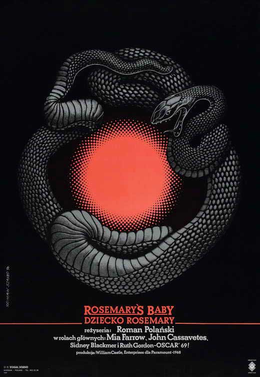 Rosemary's Baby Movie Poster Print showcasing eerie cinematic design.