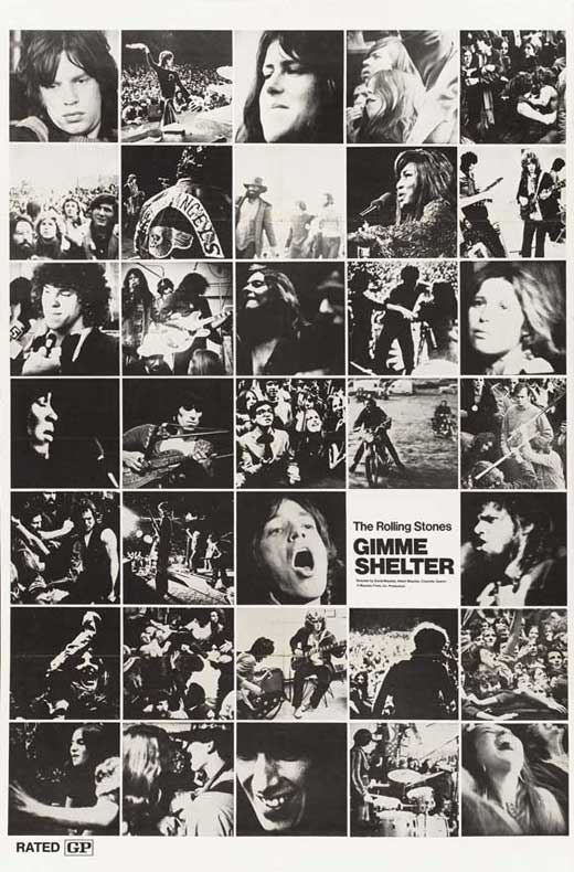 Gimme Shelter Movie Poster Print featuring the Rolling Stones