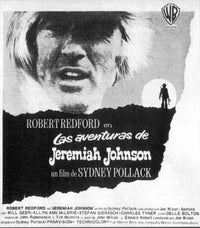 Jeremiah Johnson Movie Poster Print showcasing rugged wilderness and survival theme.
