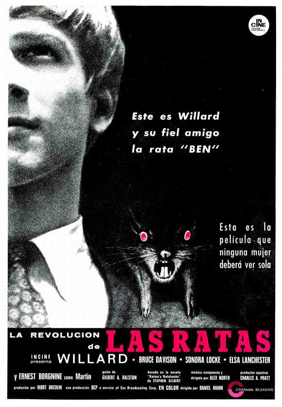Willard Movie Poster Print showcasing classic horror art.