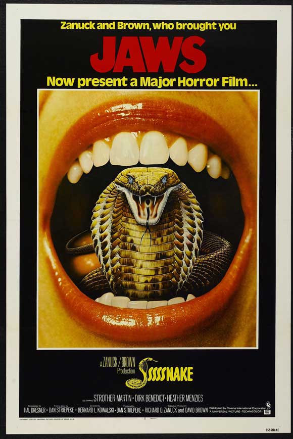 Sssssss Movie Poster Print showcasing classic horror artwork