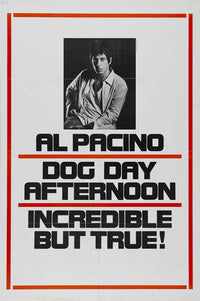 Dog Day Afternoon Movie Poster Print featuring iconic film imagery.