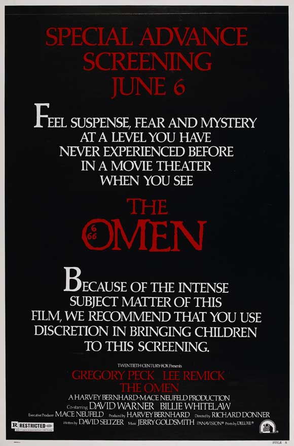 The Omen Movie Poster Print showcasing classic horror artwork