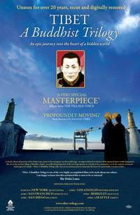 Tibet: A Buddhist Trilogy Movie Poster Print showcasing serene Tibetan culture.