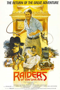 Raiders of the Lost Ark Movie Poster Print featuring Indiana Jones