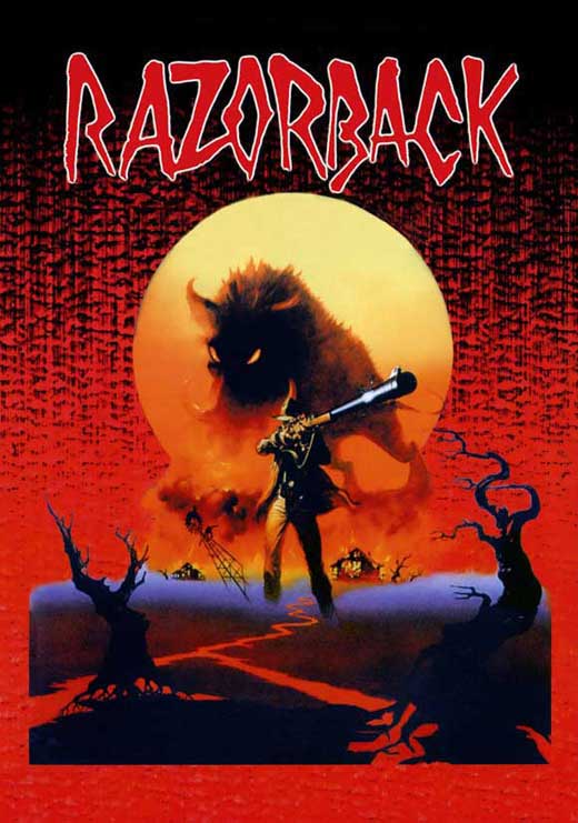 Razorback Movie Poster Print showcasing iconic film imagery.
