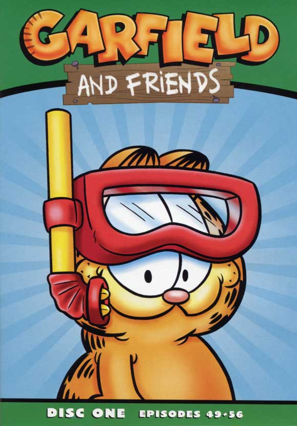 Garfield and Friends Movie Poster Print showcasing a vibrant design.