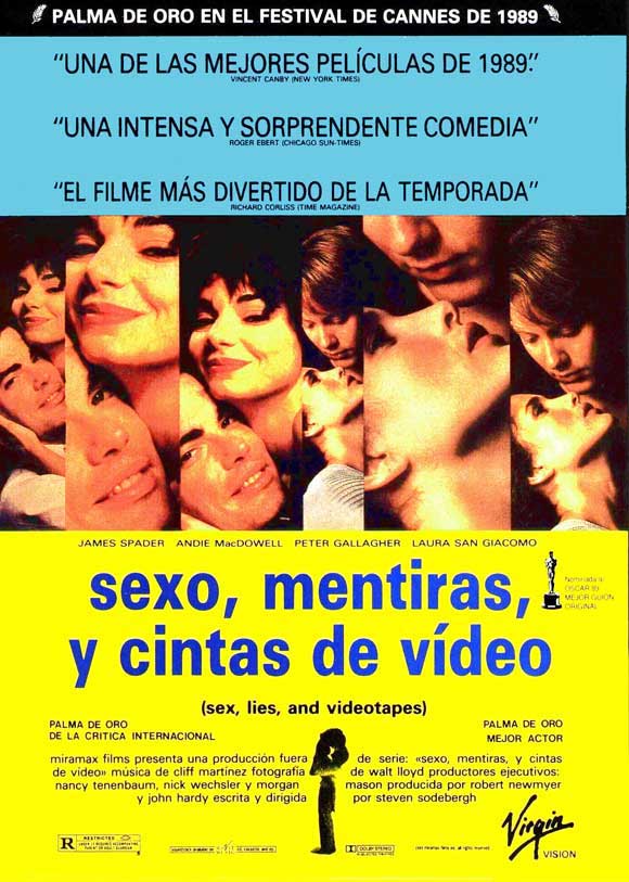 Sex, Lies and Videotape Movie Poster Print showcasing iconic film art.