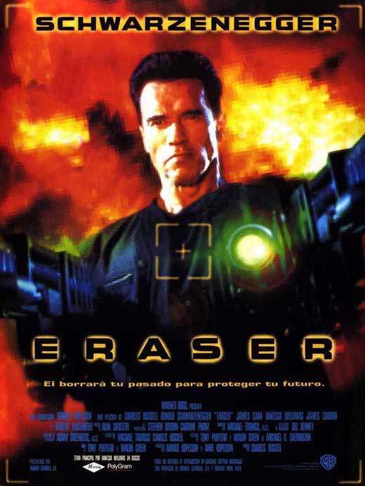 Eraser Movie Poster Print showcasing action film art.