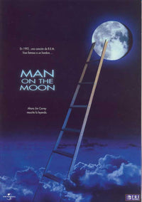 Man on the Moon Movie Poster Print featuring vibrant colors and iconic imagery.