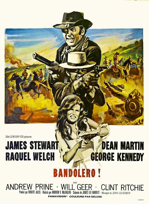 Bandolero! movie poster print showcasing classic cinema art.