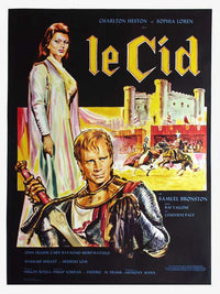 El Cid Movie Poster Print showcasing classic film artwork.