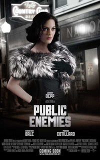Public Enemies Movie Poster Print featuring John Dillinger.