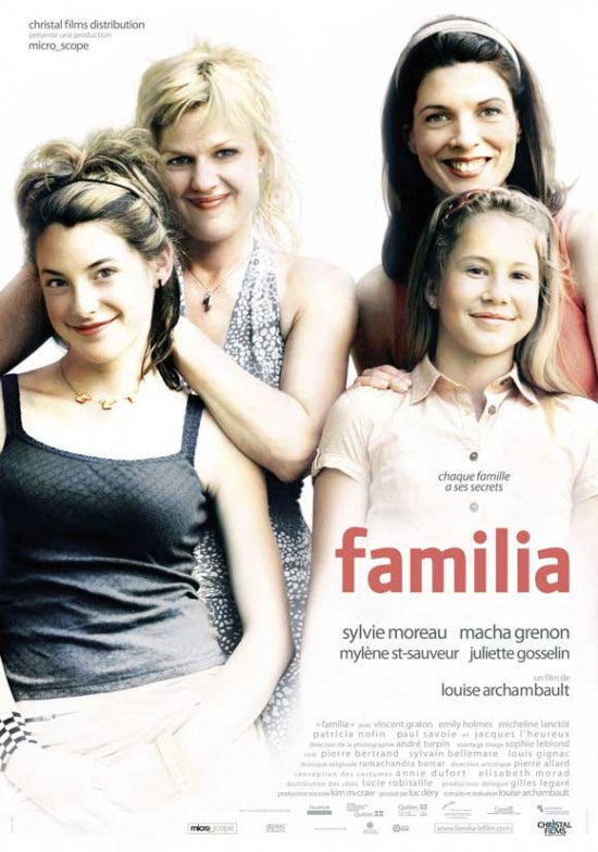 Familia Movie Poster Print featuring vibrant artwork.