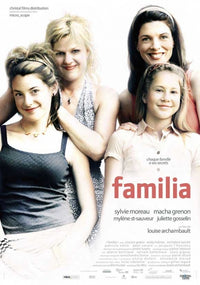 Familia Movie Poster Print featuring vibrant artwork.