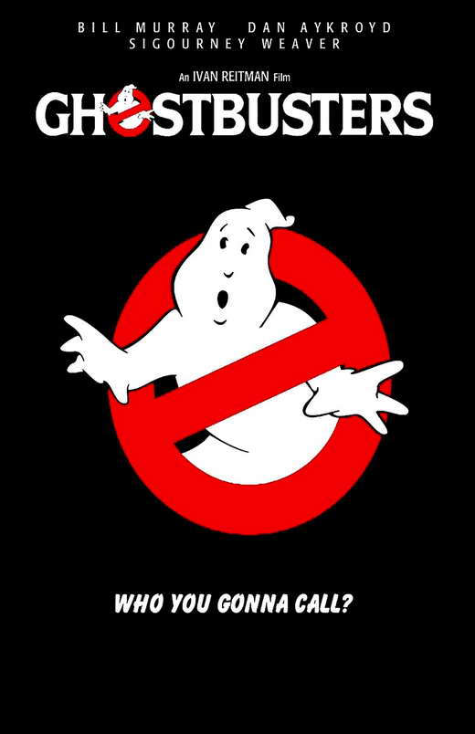 Ghostbusters Movie Poster Print featuring iconic ghost-catching heroes
