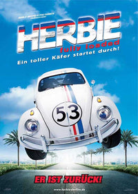 Herbie Fully Loaded Movie Poster Print showcasing the iconic Volkswagen Beetle.