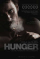 Hunger movie poster featuring dramatic visuals and themes.