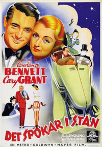 Topper Movie Poster Print featuring classic cinema imagery.