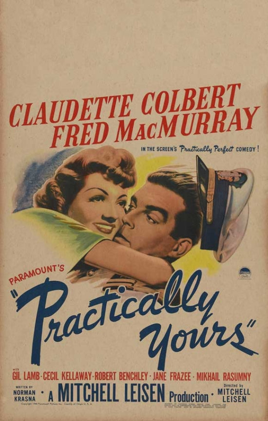 Practically Yours Movie Poster Print showcasing vibrant artwork.
