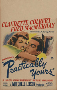 Practically Yours Movie Poster Print showcasing vibrant artwork.