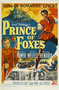 Prince of Foxes Movie Poster Print featuring classic cinema imagery.