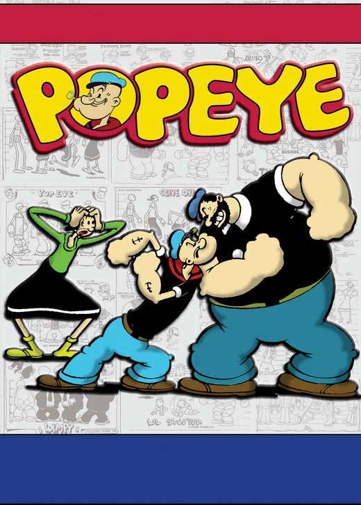 Popeye Movie Poster Print featuring the iconic character.