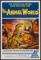 The Animal World Movie Poster Print featuring diverse wildlife.
