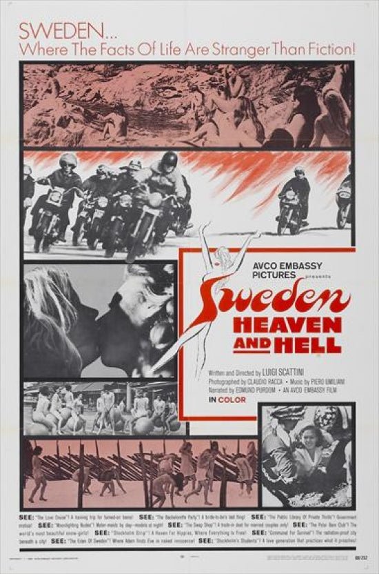 Sweden Heaven and Hell Movie Poster Print showcasing dramatic visuals.