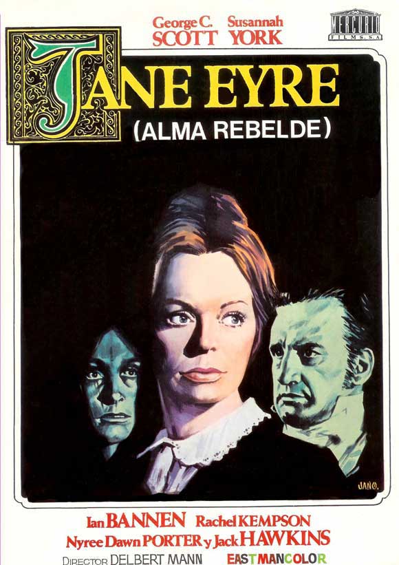 Jane Eyre Movie Poster Print showcasing classic literary art