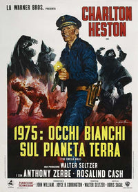 Omega Man Movie Poster Print showcasing classic cinema art.