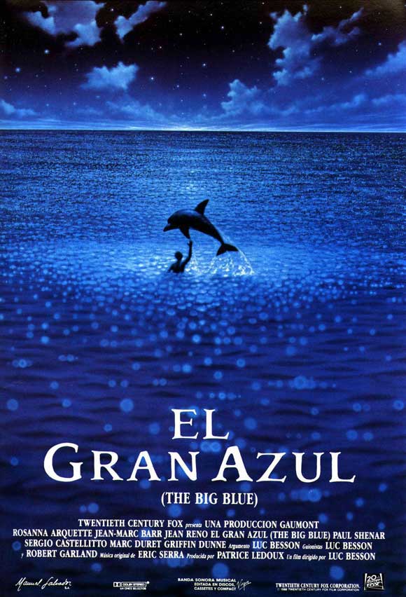 The Big Blue Movie Poster Print showcasing vibrant ocean imagery