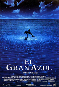 The Big Blue Movie Poster Print showcasing vibrant ocean imagery