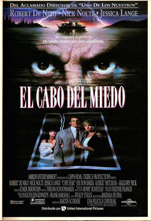 Cape Fear Movie Poster Print showcasing dramatic cinematic artwork.