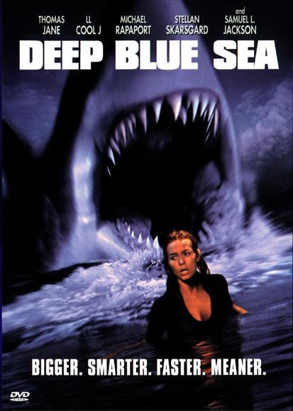 Deep Blue Sea Movie Poster Print (11x17) | Posterazzi