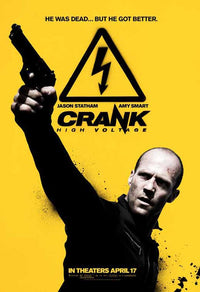 Crank 2: High Voltage Movie Poster Print featuring vibrant artwork.